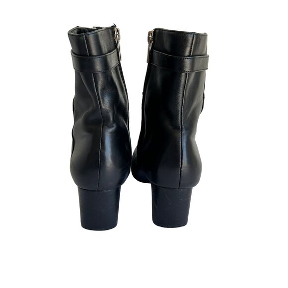 Bandalino Womens Black Leather Biker boots Ankle Boots Size 7.5M - Picture 12 of 12
